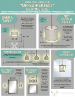 How to choose the perfect light fixture size