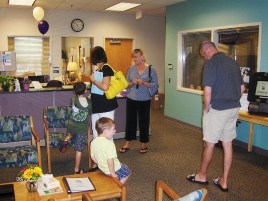 Taking clients on a school tour
